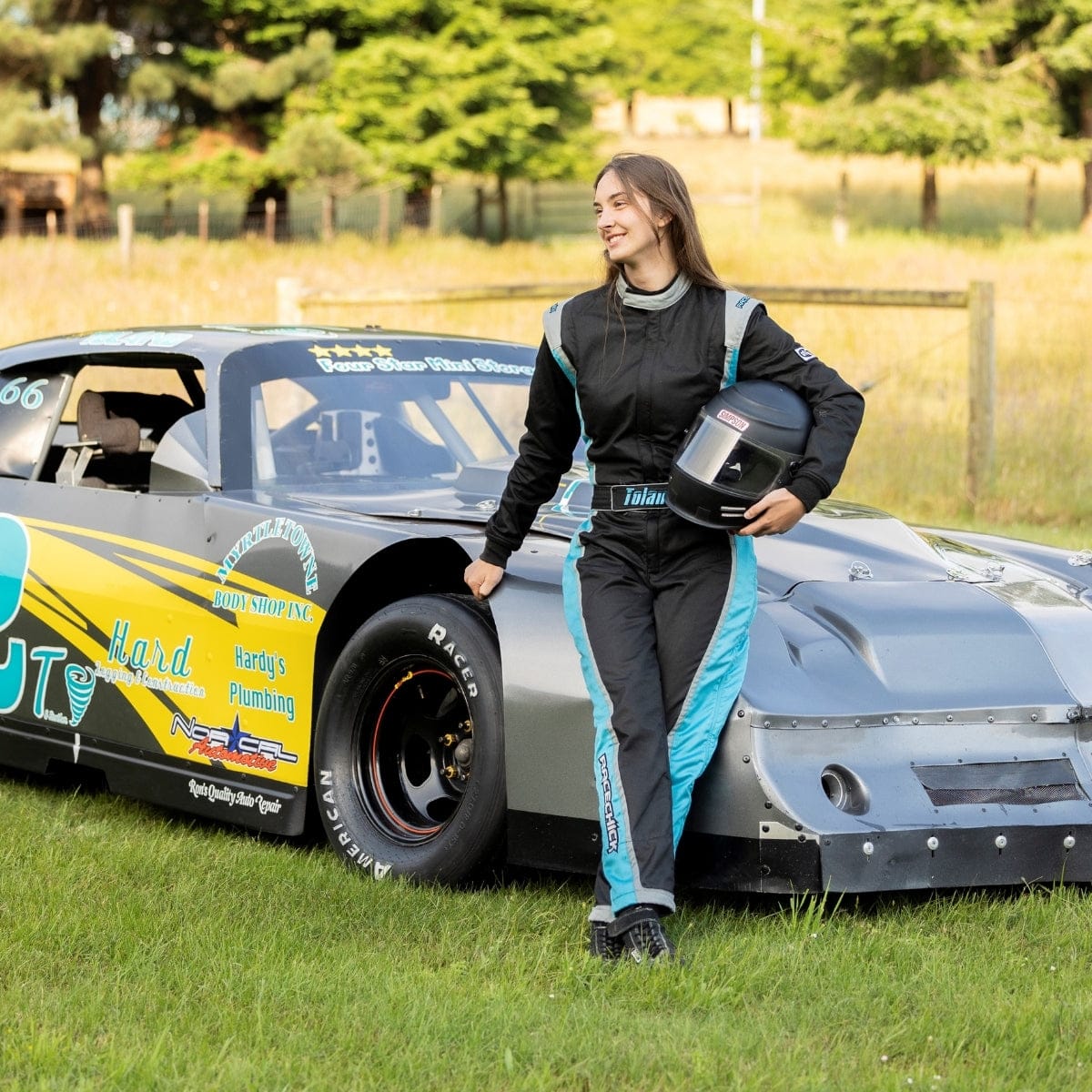 RACECHICK - CUSTOM SFI 3.2A/5 One-Piece Women's Auto Racing Suit