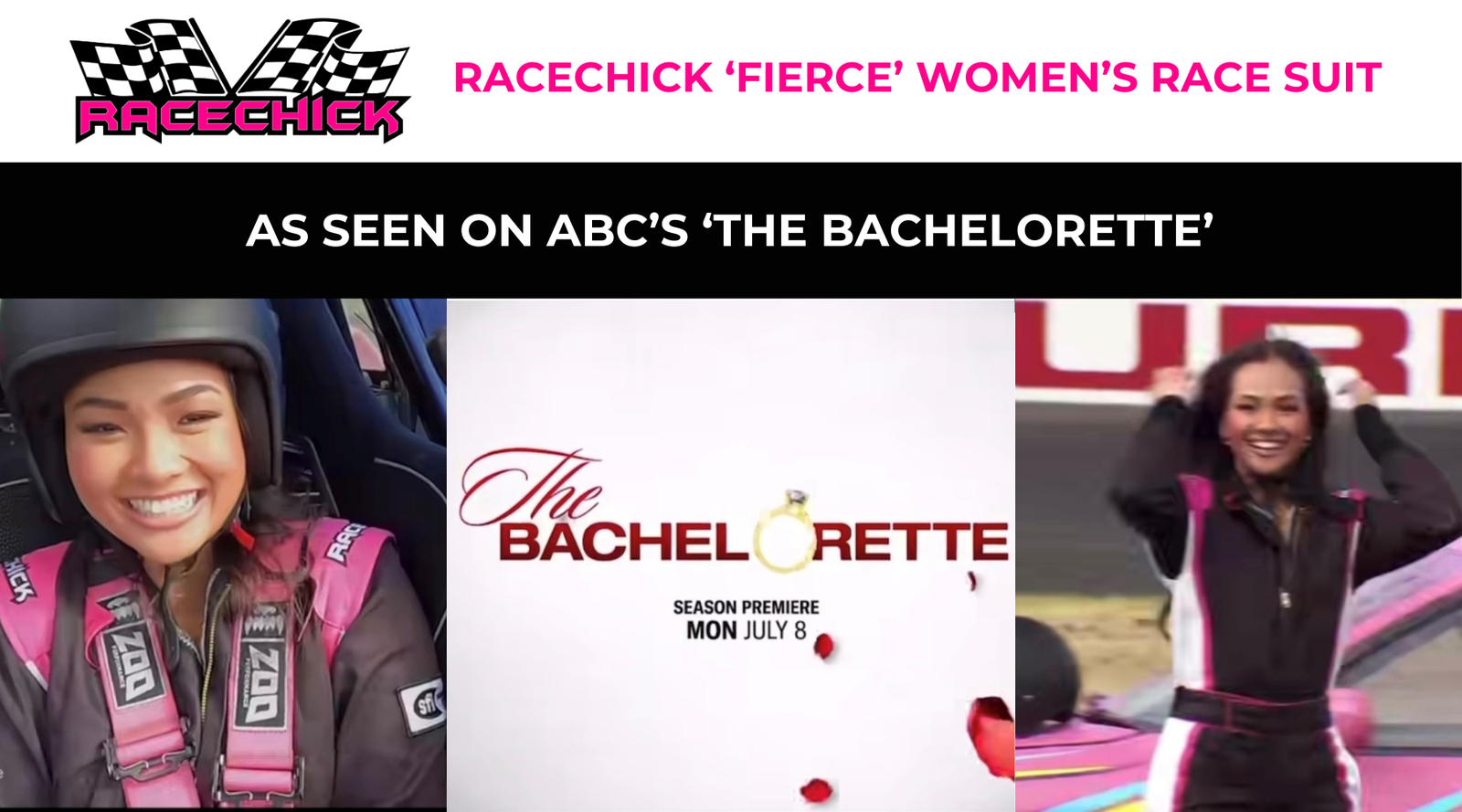 Abc Racing Race Suit: The Fierce Women's Suit from The Bachelorette - Racechick