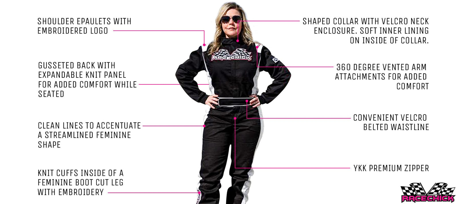 Women's Racing Suit with Detailed Features - Banner Image 01_2