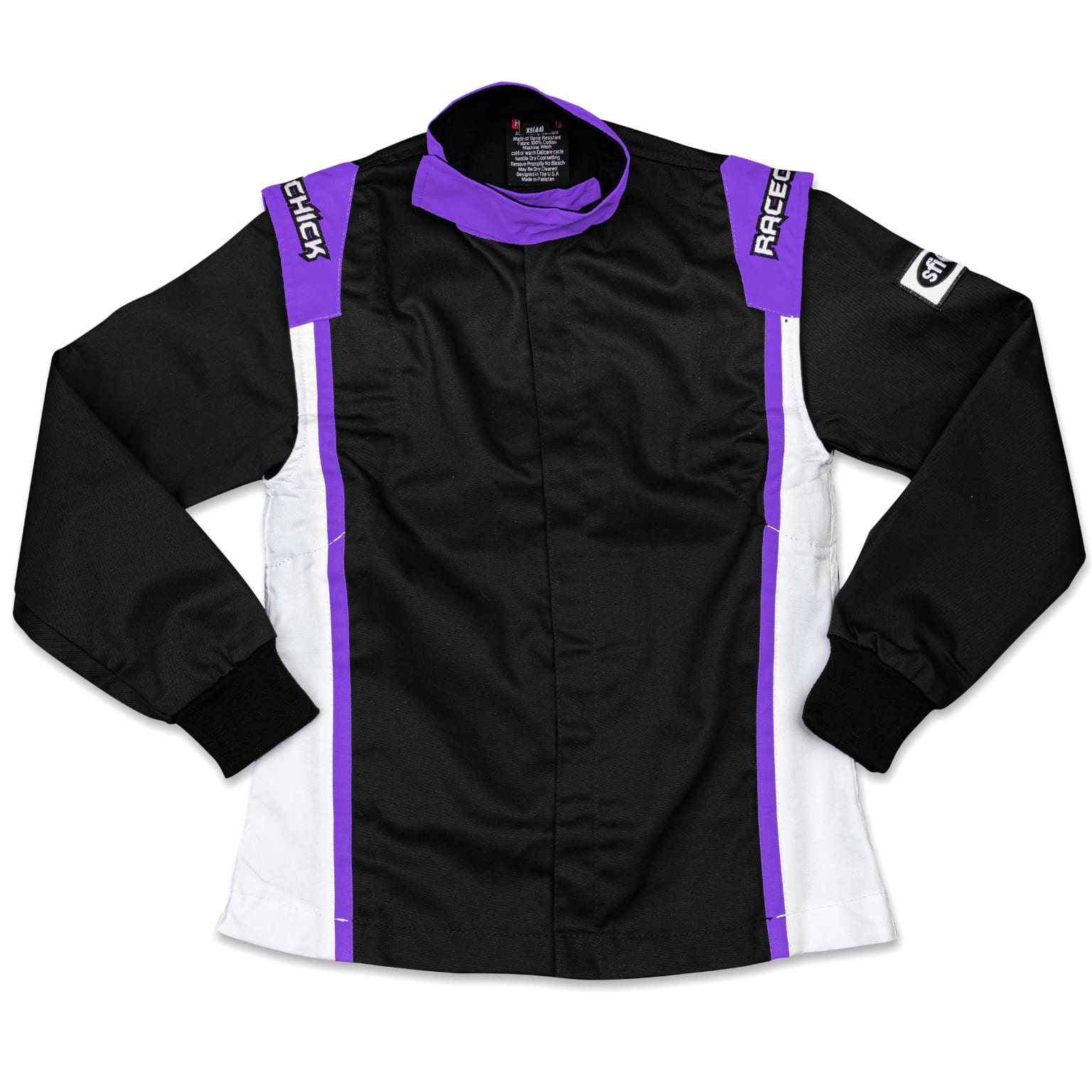 Racechick - FIERCE Two-Piece Women's Auto Racing Suit SFI 3.2A/1 (Black/Purple)