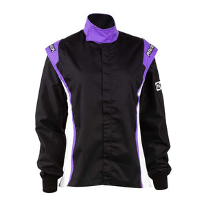 Racechick 'FIERCE' SFI 3.2A/1 Women's Race Jacket (Black/Purple)