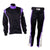 Racechick - FIERCE Two-Piece Women's Auto Racing Suit SFI 3.2A/1 (Black/Purple)
