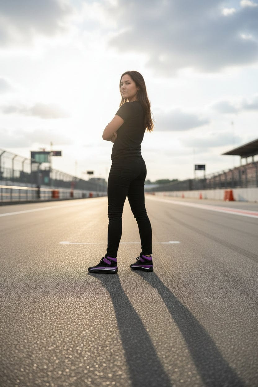 'FIERCE' Women's Racing Shoes (Black/Purple)