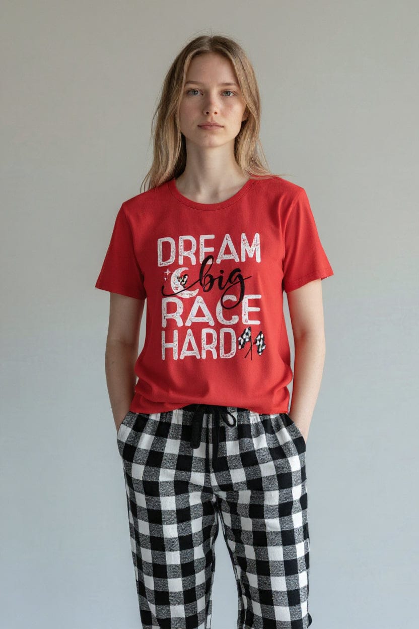 Dream Big Race Hard Pajama Set