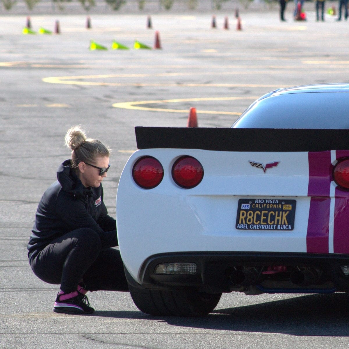 'FIERCE' Women's Racing Shoes (Black/Pink)