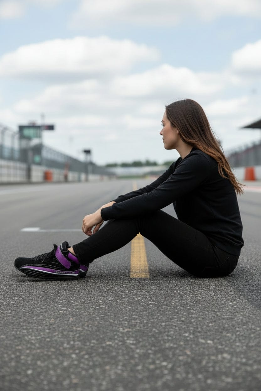'FIERCE' Women's Racing Shoes (Black/Purple)