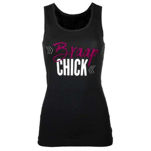 Ladies Motocross Braap Chick Womens Tank Top