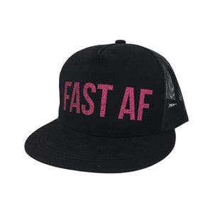 FAST AF Hat - Black with pink - Racechick