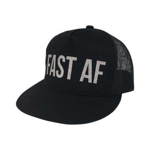 FAST AF Hat - Black with silver - Racechick
