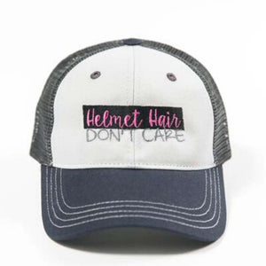 Ladies Womens Helmet Hair Dont Care Racing Hat