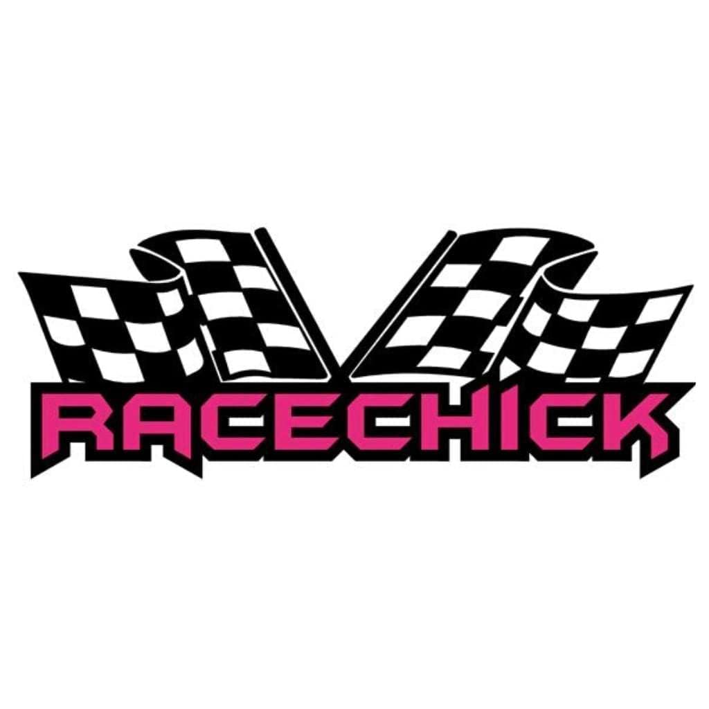 Pink Racechick Sticker Decal