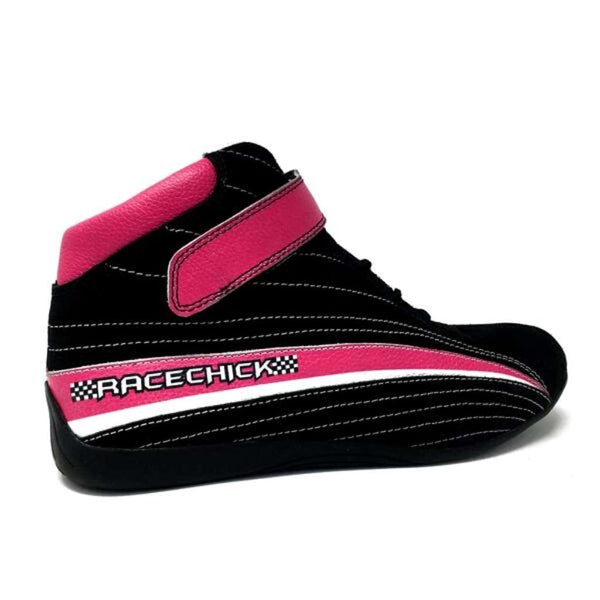 Racechick FIERCE Youth Girls Auto Racing Shoes Black Pink