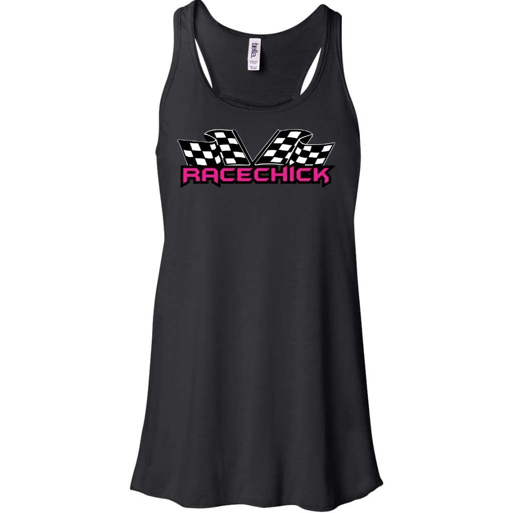 Racechick Women&#39;s Tank Top with checkered flags