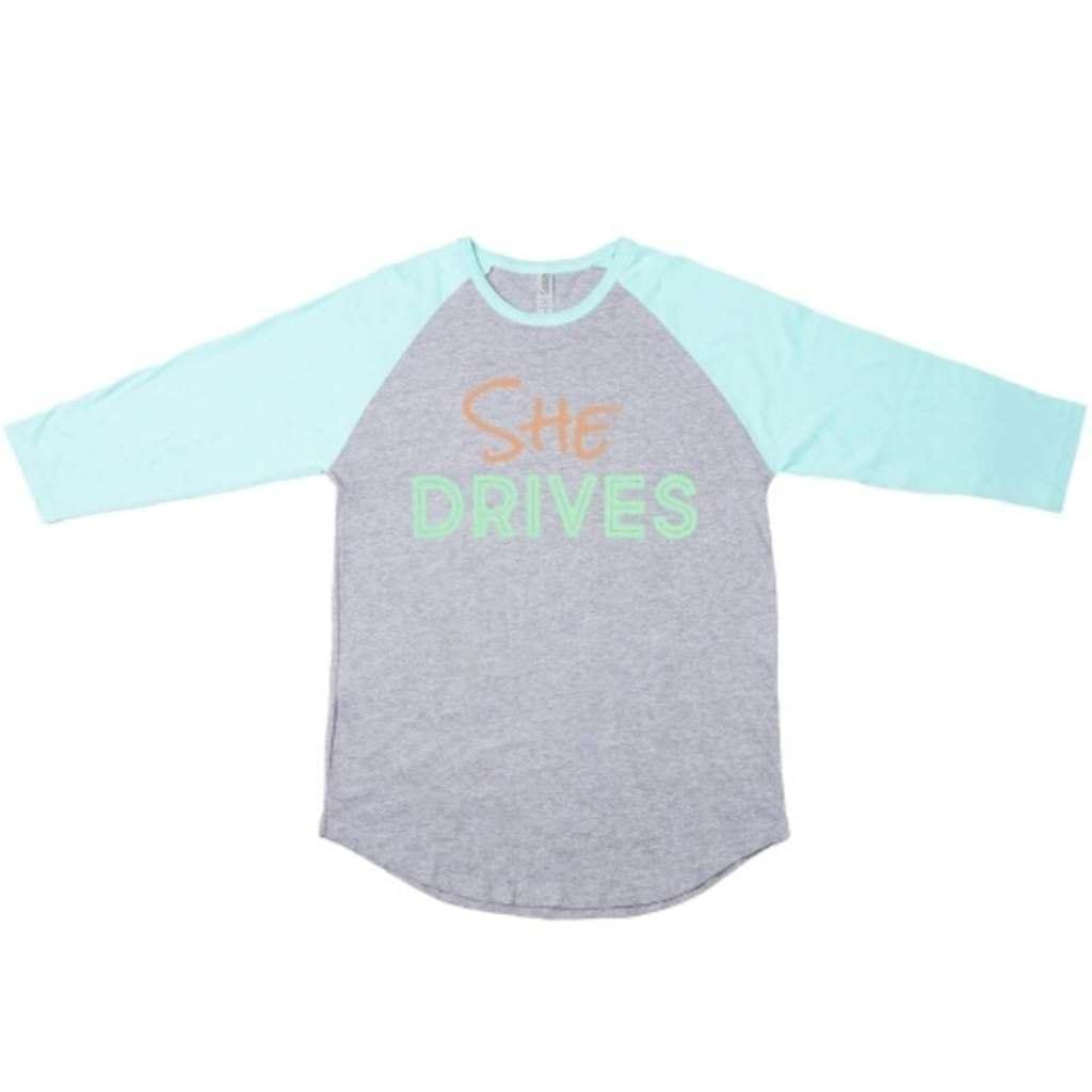 Womens She Drives ladies tee shirt long sleeved t shirt