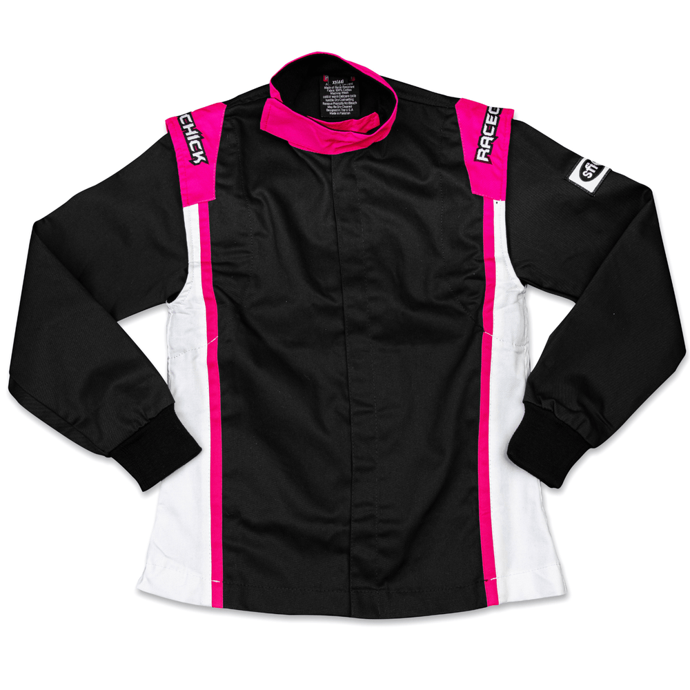 Women's Two-Piece Racing Suit Black Pink | SFI 3.2A/1 Certified FR ...