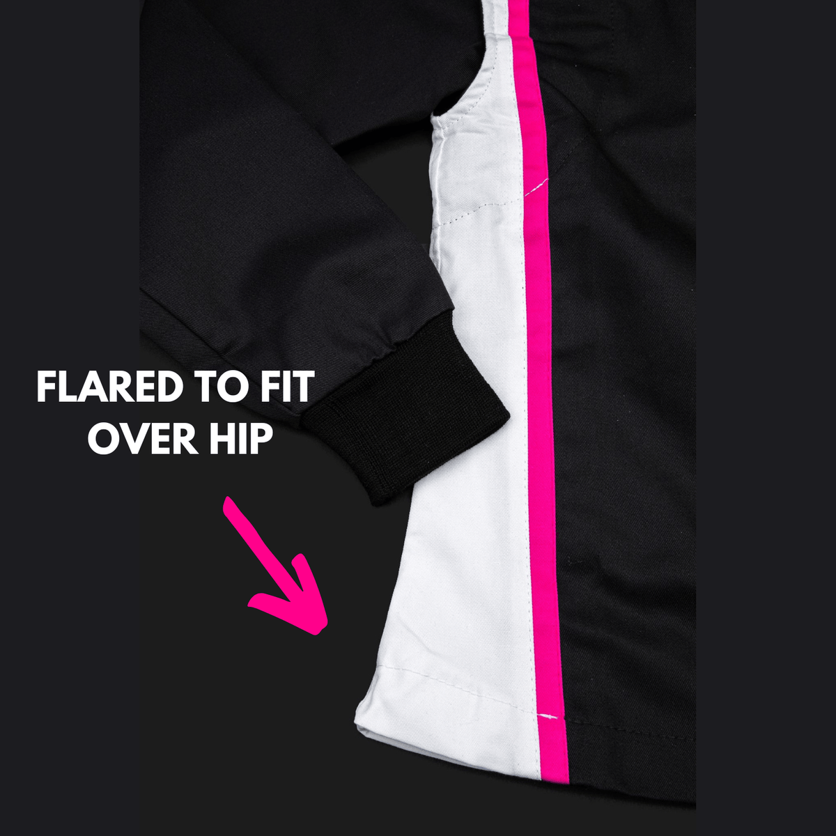 flared fit over hip