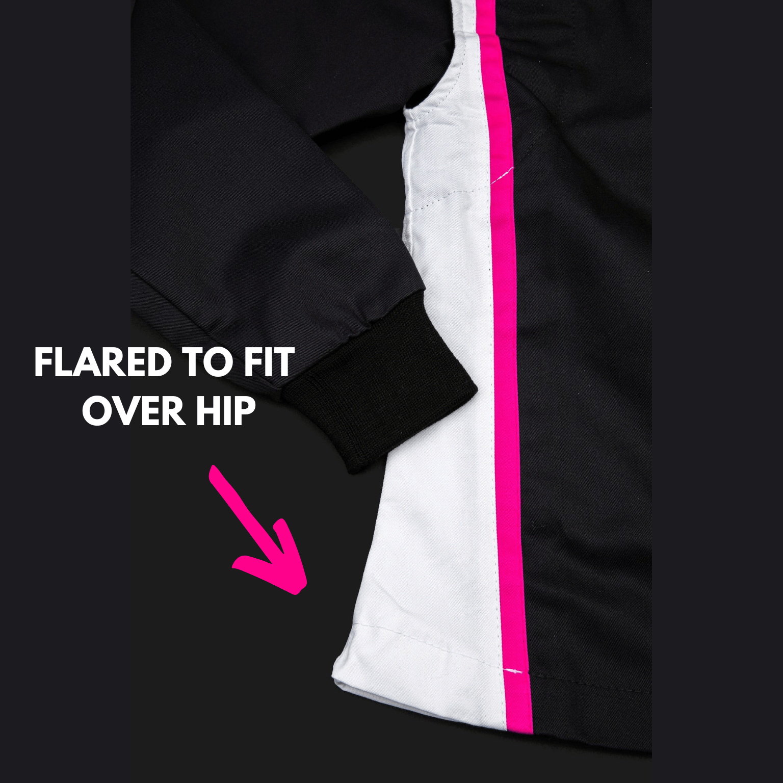 FIERCE Women's Racing Jacket Black Pink | SFI 3.2A/5 Certified