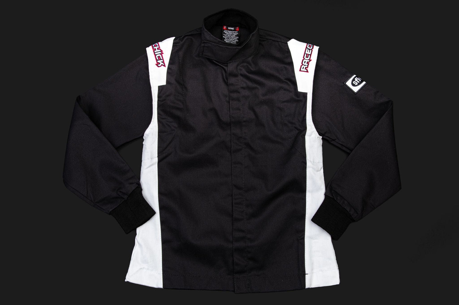 Racechick racing jacket, black and white, r1-2137